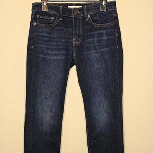 Lucky Brand "Sweet" Women's Mid Rise Straight Leg Dark Denim Jeans, Size 4/27